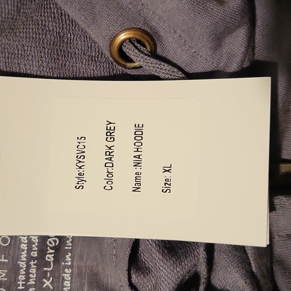 Kyla Seo dark gray Nia hoodie - Picture 6 of 9